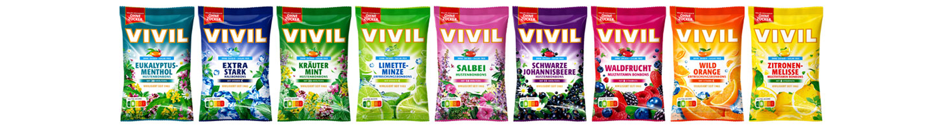 Erfrischungsbonbons Lineup