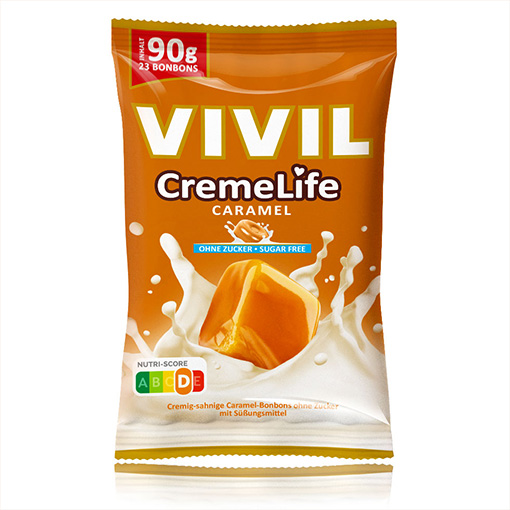 VIVIL Creme Life Caramel Bonbonverpackung