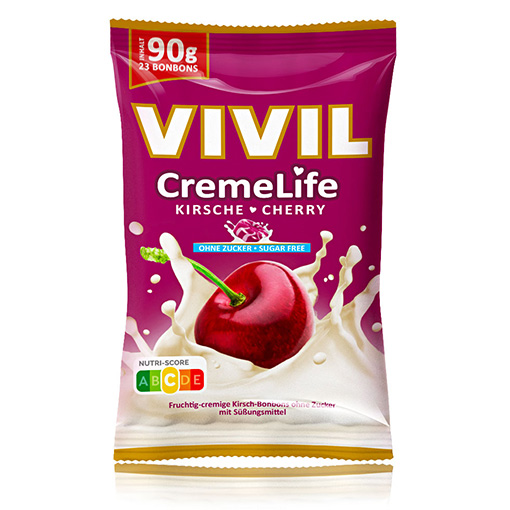 VIVIL Creme Life Kirsche Bonbonverpackung