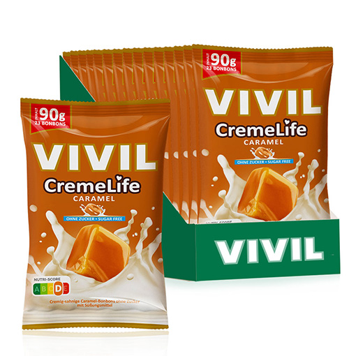 VIVIL Creme Life Caramel Bonbonverpackung
