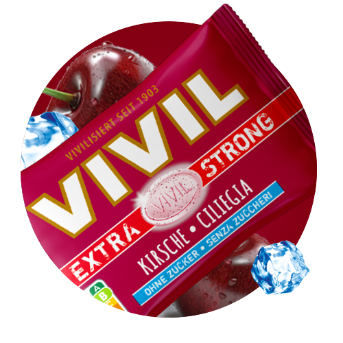 Bonbonbeutel Extra Strong Pastille Kirsche mit Eis