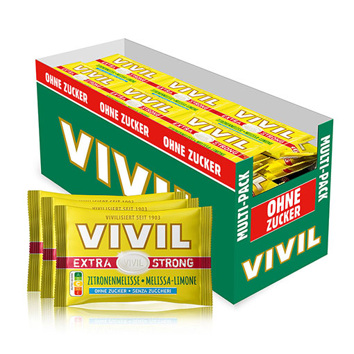 VIVIL Extra Strong Zitronenmelisse ohne Zucker | 26 x 3er Pack
