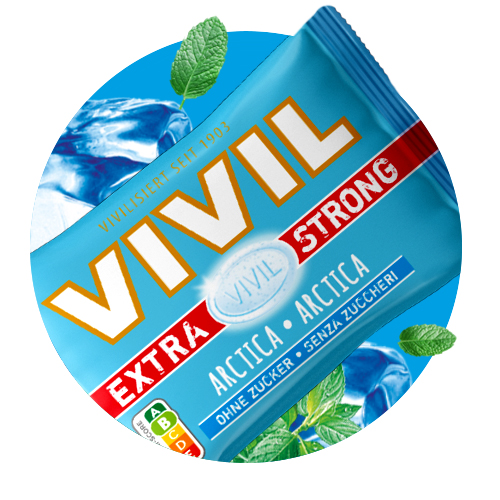 Bonbonbeutel Extra Strong Pastille Arctica mit Eis