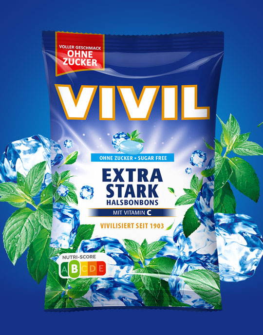 Extra Stark Pfefferminzbonbons im Composing