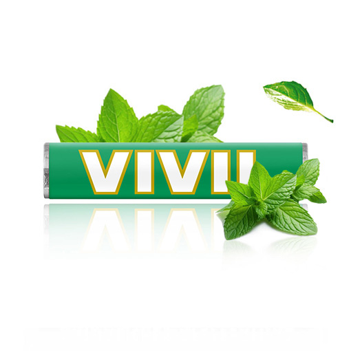 VIVIL Natürliche Pfefferminzbonbons | Stange