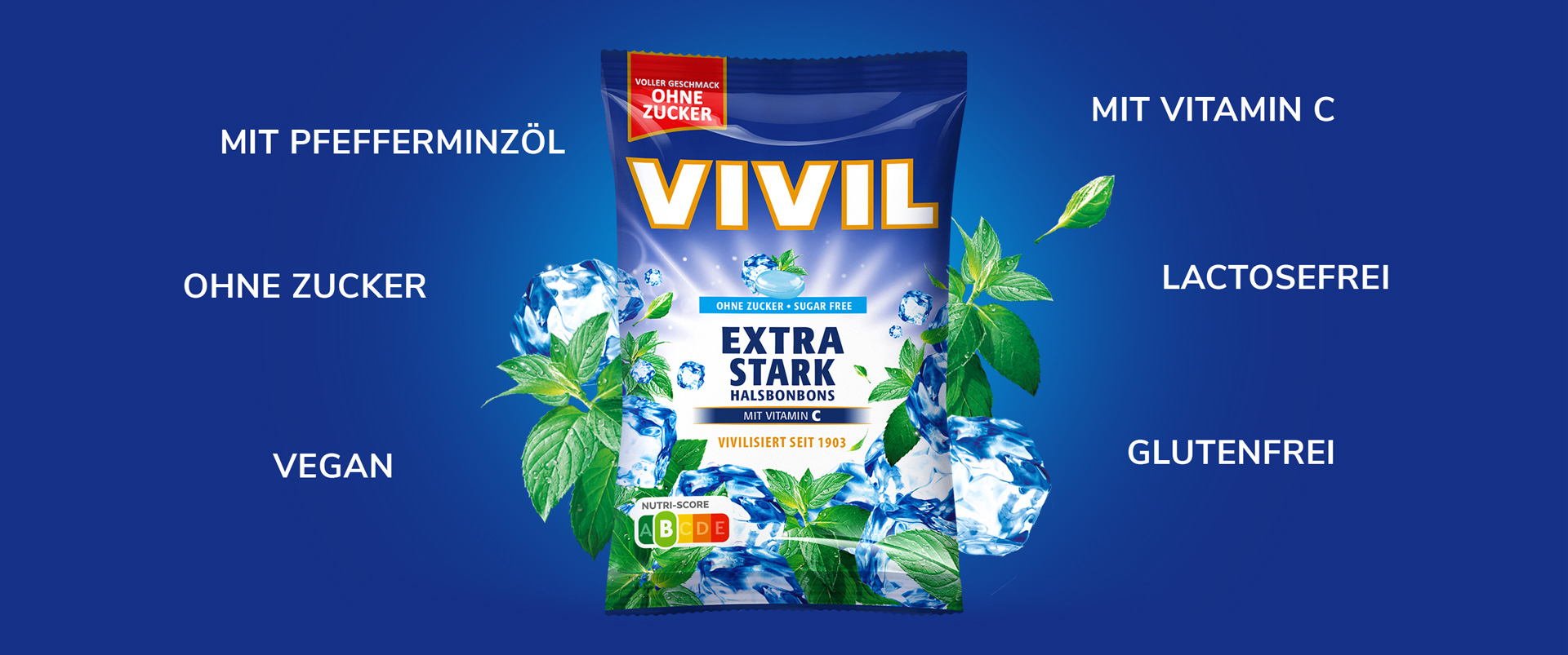 Extra Stark Pfefferminzbonbons im Composing