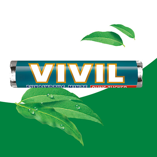 VIVIL Eukalyptus-Minze Pastillen ohne Zucker | 28g