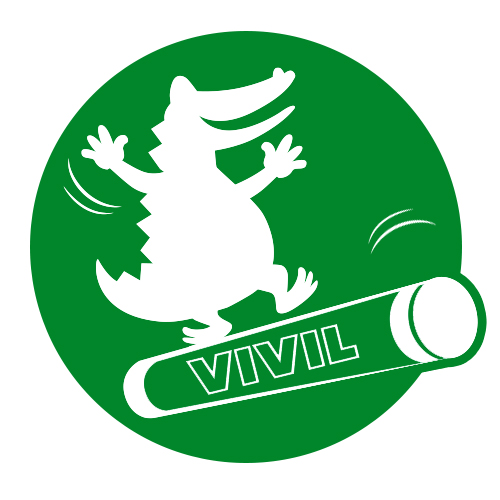 Krokodil auf Pfefferminzrolle