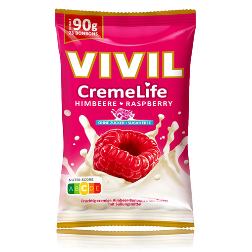 VIVIL Creme Life Himbeere Bonbonverpackung